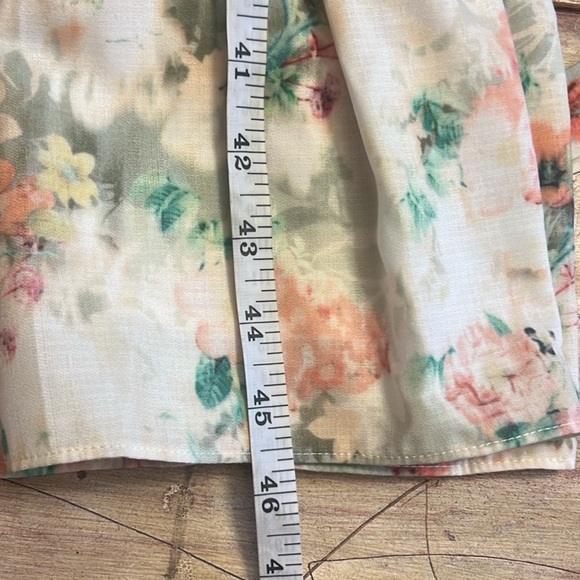 Alex Marie,Floral Wrap-Dress,Lined,Tiered Ruffled-Hem,Short Sleeves EUC,Size 12 - Picture 11 of 13